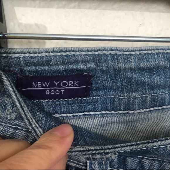 VIGOSS Womens Juniors 5 New York Boot Cut Jeans Light Wash Low Rise - Picture 7 of 14